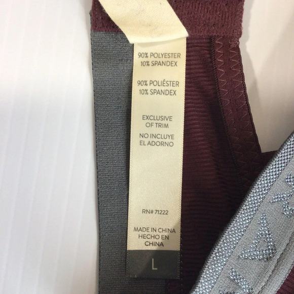 Lucky Brand Purple and Gray Ribbed Bra - Size Large - Picture 5 of 5